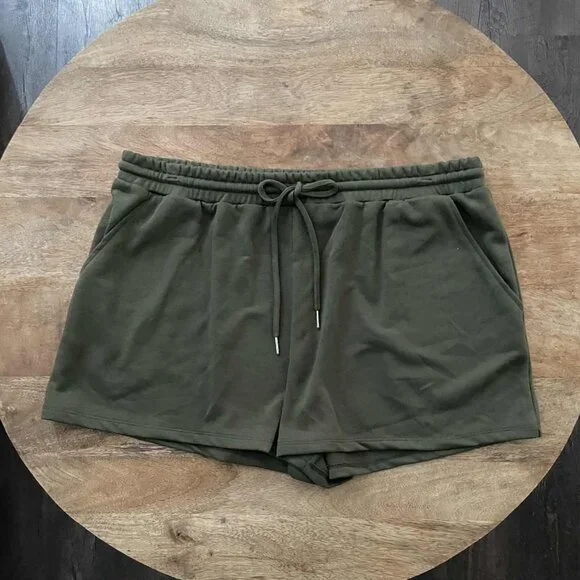 NEW 2Pc 20 (XXL) Olive Tube Top & Short Set - Picture 6 of 9